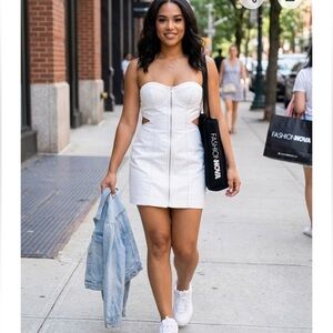 Fashion Nova  White Mini Dress
